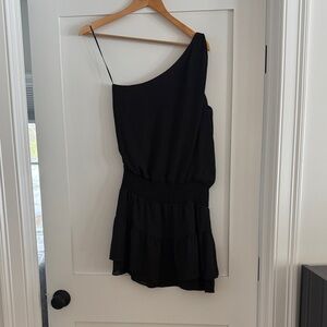 Sophisticated Black One-Shoulder Dress